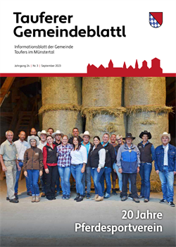 Jahrgang 24  /  Nr. 3 -  Informationsblatt der Gemeinde (31.08.2023)